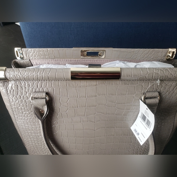 Brand new Kate Spade embossed croc Knightsbridge Satchel handbag